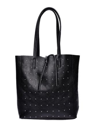 Isabella Rhea Zwart Rundleer Tas