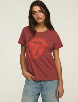 Lucky Brand Womens Rolling Stones Lace Classic Crew