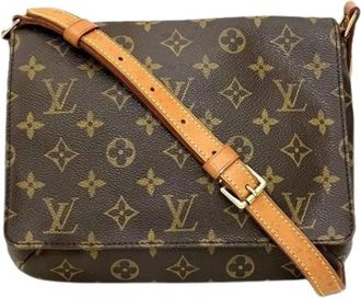 Louis Vuitton Pre-owned Cross Body Bags, female, Brown, Size: ONE SIZE Pre-owned Musette Tango Shoulder Bag