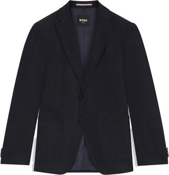 HUGO BOSS Heren, Jassen, Blauw, Maat: 2XL Leer