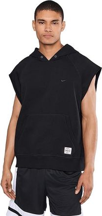 Nike Athletic Club Dri-FIT Fleece Sleeveless Training Hoodie Mens Sweatshirt Black/Black : 2XL, Cotton/Polyester