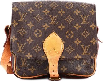 Louis Vuitton Cartouchiere Handbag Monogram Canvas MM crossbody bag - Bruin