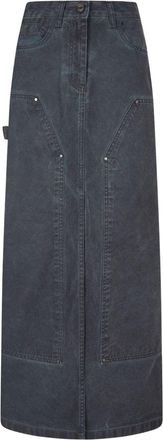 STUDIO TOMBOY Gonna lunga denim - Grigio