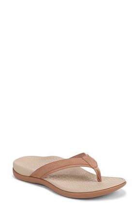 Vionic Tide 2.0 Flip Flop in Mocha Mousse at Nordstrom, Size 13