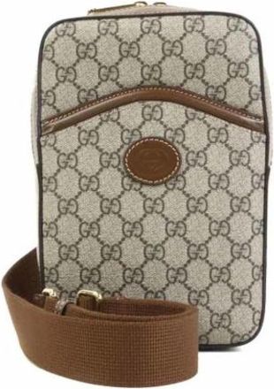 Gucci Pre-owned Vintage Sling Bag - Heren - Vintage Schoudertas - Bruin - ONE Size - Vintage
