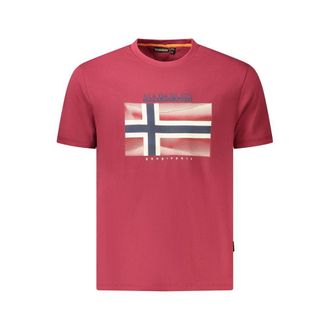 Napapijri Noorwegen Vlag T-shirt Grafische Tee