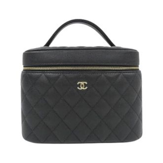 Chanel Pre-owned Vintage Handtas - Dames - Pre-owned - Zwart - Maat: ONE Size Leer