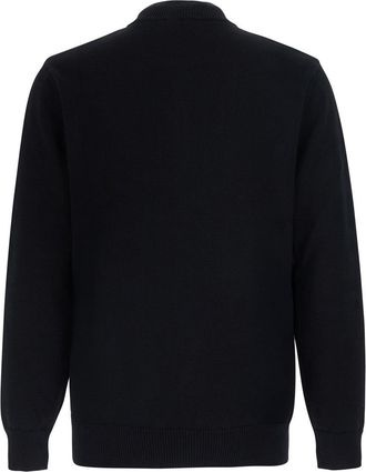 Emporio Armani Mens Zip Jacket Melzza Cotton Black Tops Top