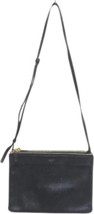 Celine Pre-owned Cross Body Bags, female, Black, Size: ONE SIZE Pre-owned Vintage Shoulder Bag