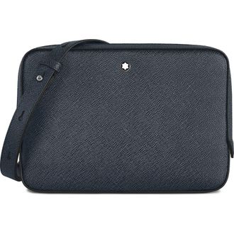 Montblanc Sartorial Leather Crossbody Bag in Blue at Nordstrom