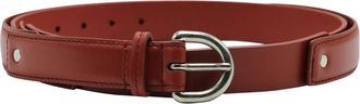Cedric Charlier Leren Riem - Dames - Riemen - Bruin - 40 CM - Leer - Accessoires