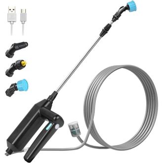 OEM Pulverizador El&eacute;ctrico De 7,4 V Con Bater&iacute;a De 2000 Mah - Pulverizaci&oacute;n Continua De 2 A 3 Horas - Manguera De 8 M - 3 Boquillas Para Riego Y Deshierbe