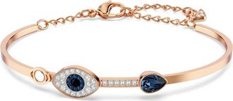 Swarovski Blauwe Armband met Boze Oog - Dames - Armbanden - Geel - ONE Size - Accessoires