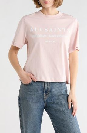 AllSaints Lisa Omnium Cotton Graphic T-Shirt in Mauve Chalk Pink at Nordstrom Rack, Size X-Small
