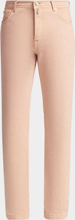 Kiton Men & apos;s Corrabo Stretch Cotton Straight Leg Five-Pocket Pants
