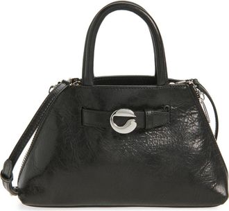 Coperni Mini Data Leather Top Handle Bag in Blk Black at Nordstrom