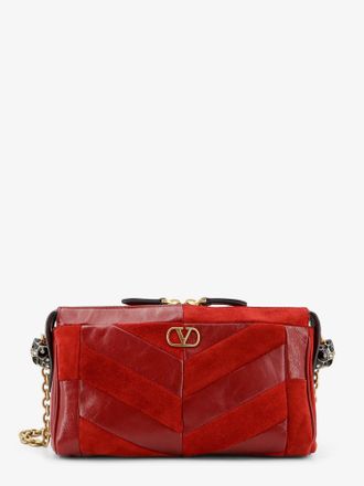 Valentino Garavani Borsa a tracolla Panthea in suede e pelle - VALENTINO GARAVANI - gender_Woman