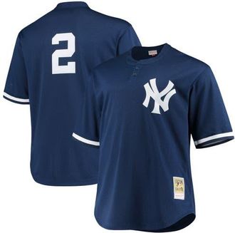 Mitchell & Ness Mens Mitchell & Ness Derek Jeter Navy New York Yankees Big & Tall Batting Practice Replica Player Jersey at Nordstrom, Size Xxx-Large