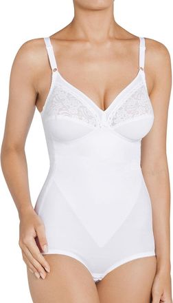 Triumph Miederbody TRIUMPH Formfit BS X, Damen, Gr. 90, Cup B, weiss (wei&szlig;), Obermaterial: 54% Polyamid, 22% Baumwolle, 19% Elasthan, 5% sonstige Fasern, figu