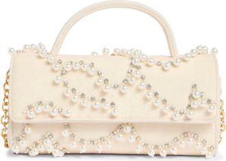 Lele Sadoughi Mini Tabitha Top Handle Bag in Ivory at Nordstrom Rack