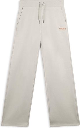 Freddy Pantaloni wide leg da donna con logo in strass bicolore