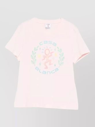 Casablanca dance joy graphic cotton crewneck t-shirt