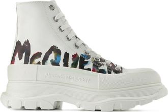 Alexander McQueen Tread Slick Sneakers Alexander McQueen White Canvas