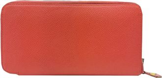 Hermès Rose Jaipur Epsom Leather Long Wallet (Bi-Fold) (Pre-Owned)