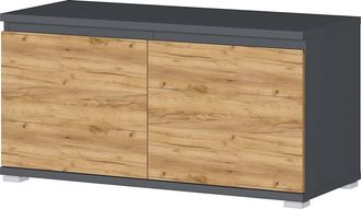 Germania Die M&ouml;belmacher Gw-lissabon 3474-562 Scarpiera, Antracite/imitazione Rovere Navarra, (l/h/p), 96 X 52 X 40 Cm