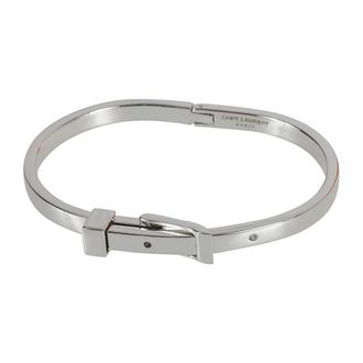 Saint Laurent Belt Bracelet V2 - Heren - Armbanden - Grijs - M - Accessoires