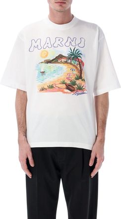 Marni Beach Cotton T Shirt