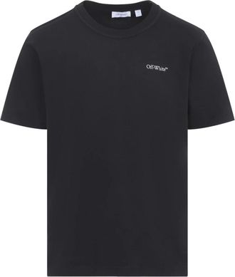 Off-white Big Logo Bookish Regular Tee - Heren - T-shirts - Zwart - 2XL - Katoen - Tops