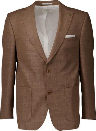 Carl Gross Sander Bruin Colberts - Heren - Blazers - Bruin - 3XL - Jassen