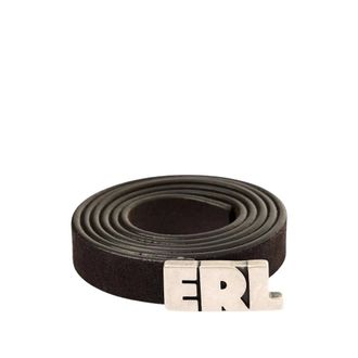 ERL Cintur&oacute;n de Cuero Desgastado - Accessories - Hombre - Negro - ONE SIZE