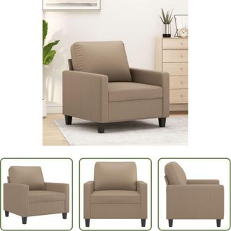 vidaXL vidaXL Poltrona moderna - Poltrona Cappuccino 60 cm in Similpelle