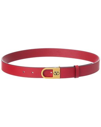 Valentino Vlogo Signature Leather Belt