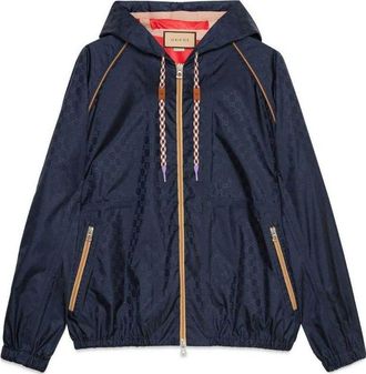 Gucci Technical GG Hooded Jacket Blue 722514-Z8BAJ-4240