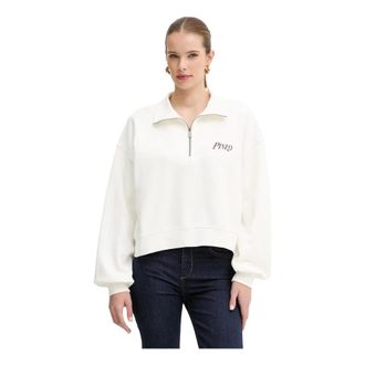 Pinko Sudadera con Estampado de Coraz&oacute;n y Pinkotini - Sweatshirts & Hoodies - Mujer - Blanco - S