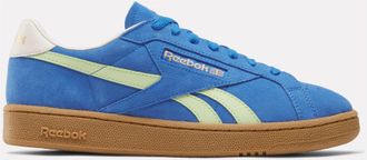 Reebok Classic Sneaker REEBOK CLASSIC CLUB C GROUNDS UK, Damen, Gr. 36,5, blau (kineticblau, astrolime, vintagechalk), Leder, Synthetik, Schuhe Sneaker