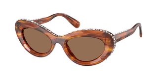 Swarovski SK6061U 109173 Womens Sunglasses Tortoiseshell Size 51
