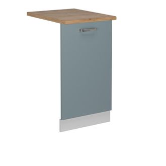Vicco Tapa Del Lavavajillas R-line, Gris Azulado, 45 Cm, Et Roble