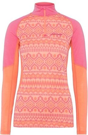 Kari Traa Malia Half Zip Merinounterw&auml;sche f&uuml;r Damen | rot
