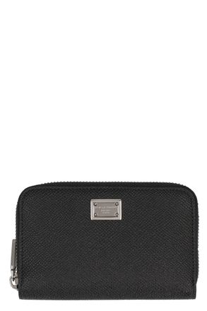 Dolce & Gabbana Mens Leather Wallet Black Calf & Cardholders
