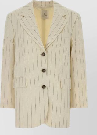 Anine Bing viscose blend sara blazer striped