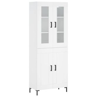 Berkfield Home Highboard White 69.5x34x180 cm Engineered Wood