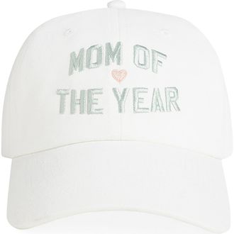 Favorite Daughter Mom of the Year Cotton Twill Baseball Cap in Ivory at Nordstrom