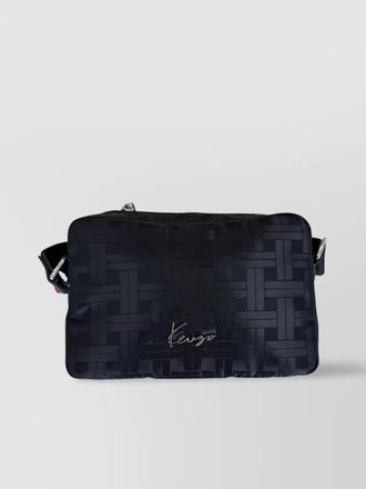 Kenzo geometric woven shoulder bag