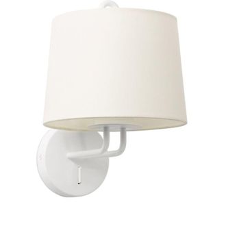 Faro Barcelona Montreal Aplique De Pared Blanca/blanca 24030-01