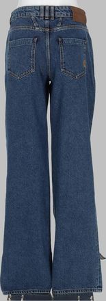 Balmain Straight Leg Denim Jeans - Blue