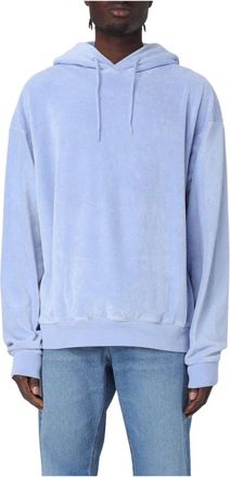 Martine Rose Hoodies & sweatvesten, Heren, Blauw, M, Katoen, Blauwe Terry Cloth Hoodie